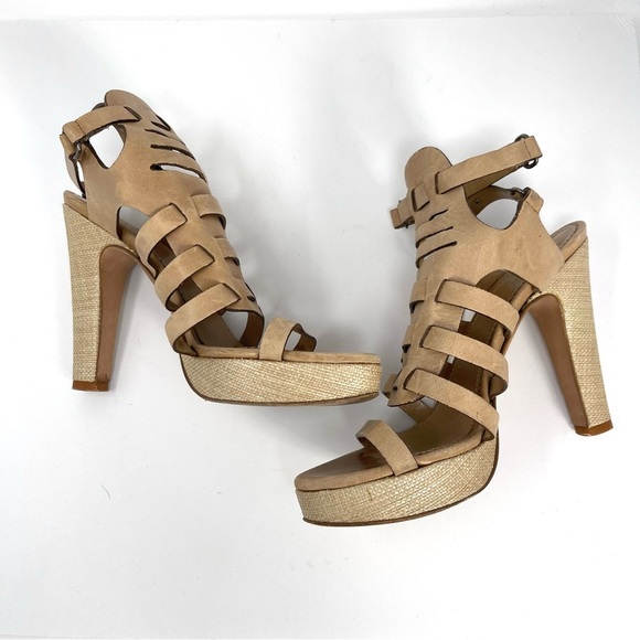 Rag & Bone Apollo Heels Tan Leather - Picture 1 of 7